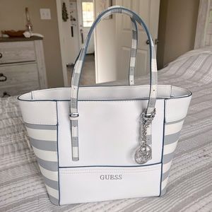 Guess Canvas Bucket Bag